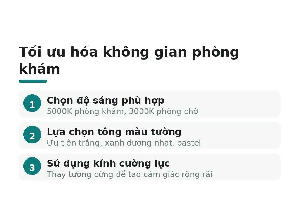 Tối ưu hóa ánh sáng, màu sắc và vật liệu