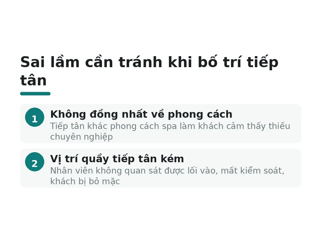 Sai lầm phổ biến khi bố trí tiếp tân mà bạn nên tránh