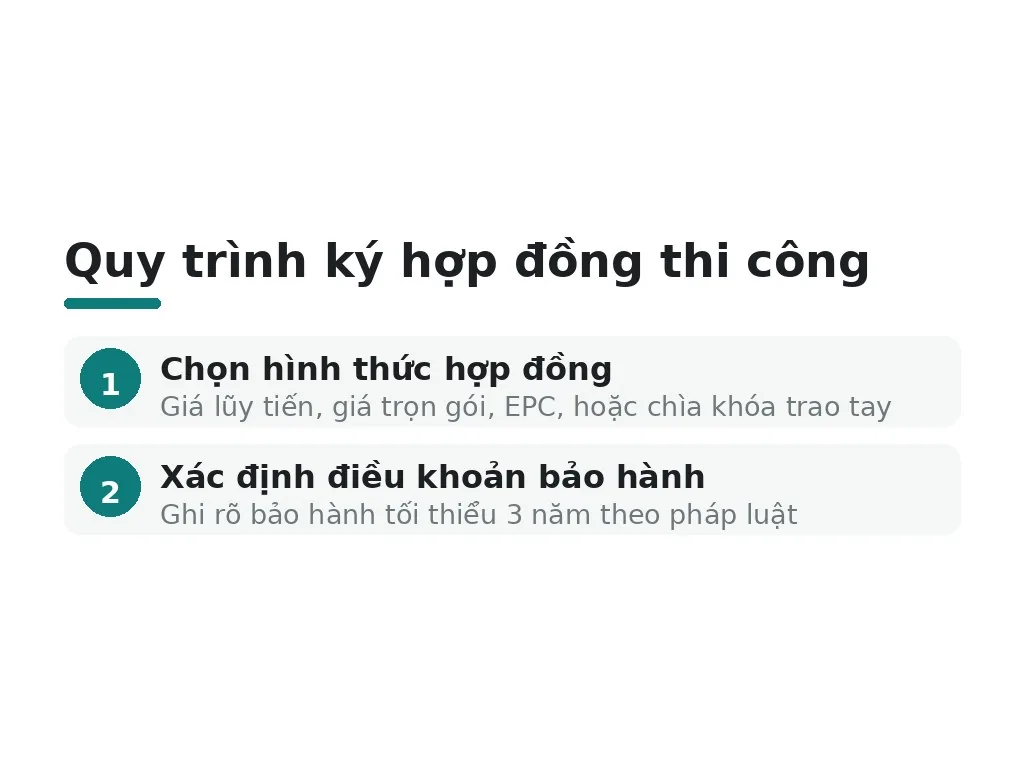 Cách ký hợp đồng thi công để bảo vệ tiến độ